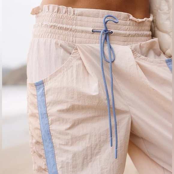 Free People Movement Champ is Here Track Barrel Pants - Light Pink - Size XS - Picture 3 of 10